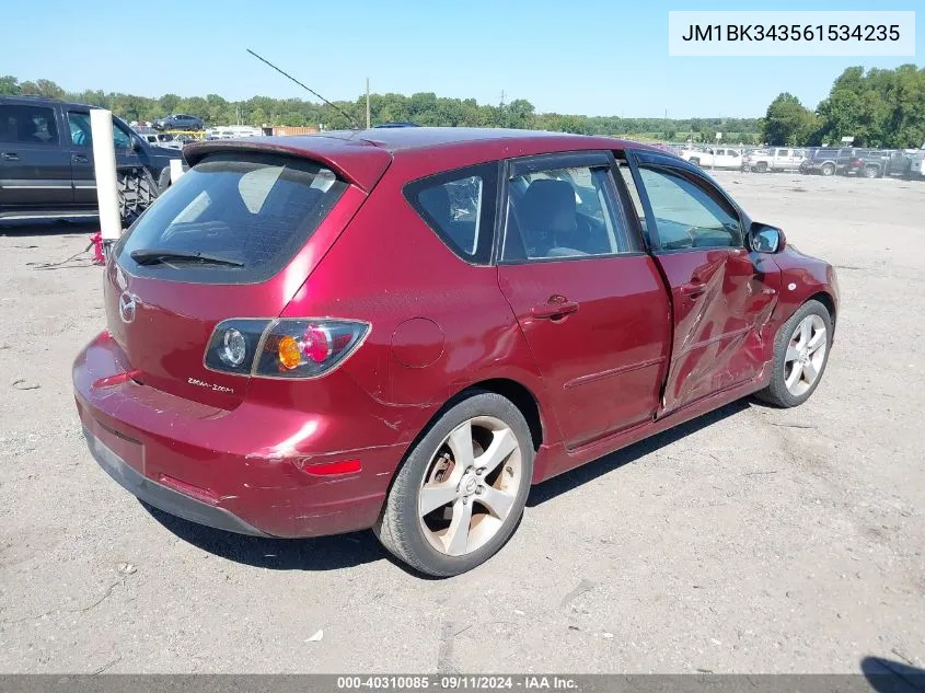 2006 Mazda Mazda3 Hatchback VIN: JM1BK343561534235 Lot: 40310085