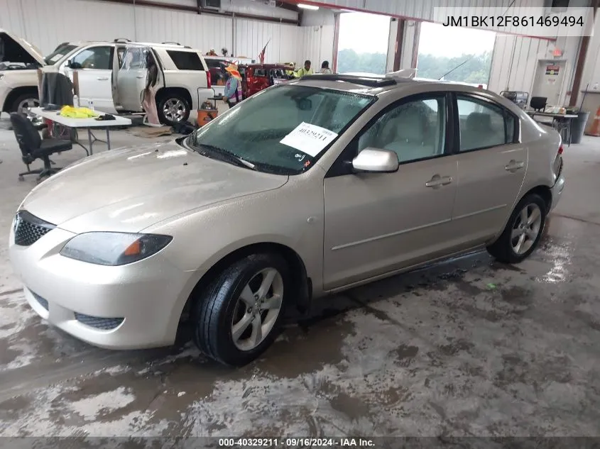 2006 Mazda 3 I VIN: JM1BK12F861469494 Lot: 40329211