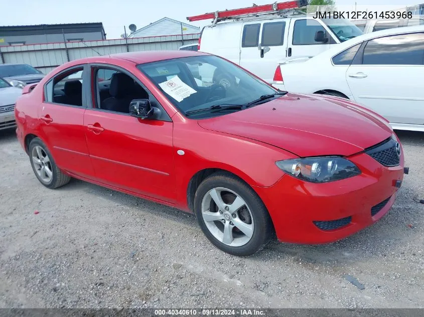 2006 Mazda Mazda3 I VIN: JM1BK12F261453968 Lot: 40340610