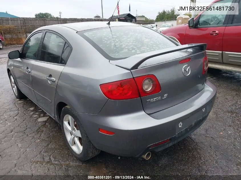 JM1BK32F561481730 2006 Mazda Mazda3 I