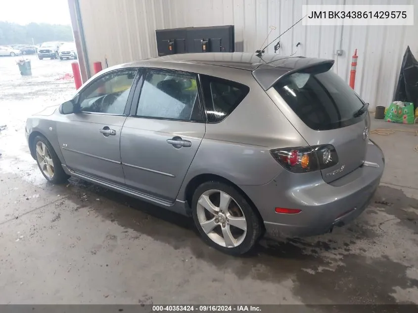 JM1BK343861429575 2006 Mazda Mazda3 S Touring