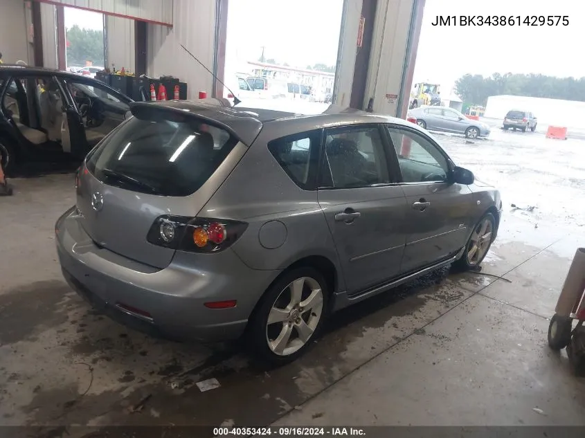 2006 Mazda Mazda3 S Touring VIN: JM1BK343861429575 Lot: 40353424