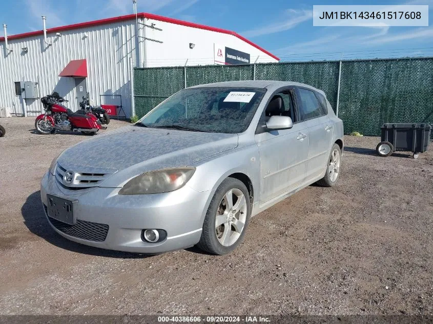 JM1BK143461517608 2006 Mazda Mazda3 S