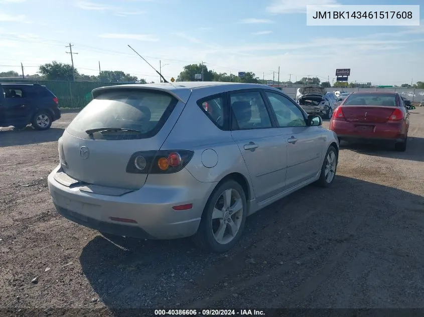 2006 Mazda Mazda3 S VIN: JM1BK143461517608 Lot: 40386606