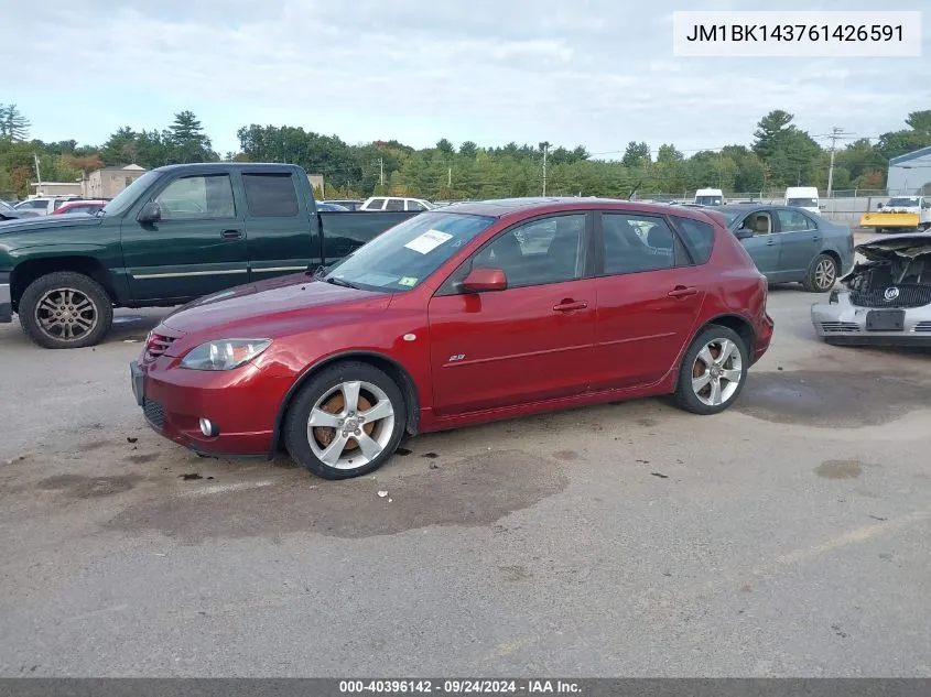 2006 Mazda Mazda3 S VIN: JM1BK143761426591 Lot: 40396142