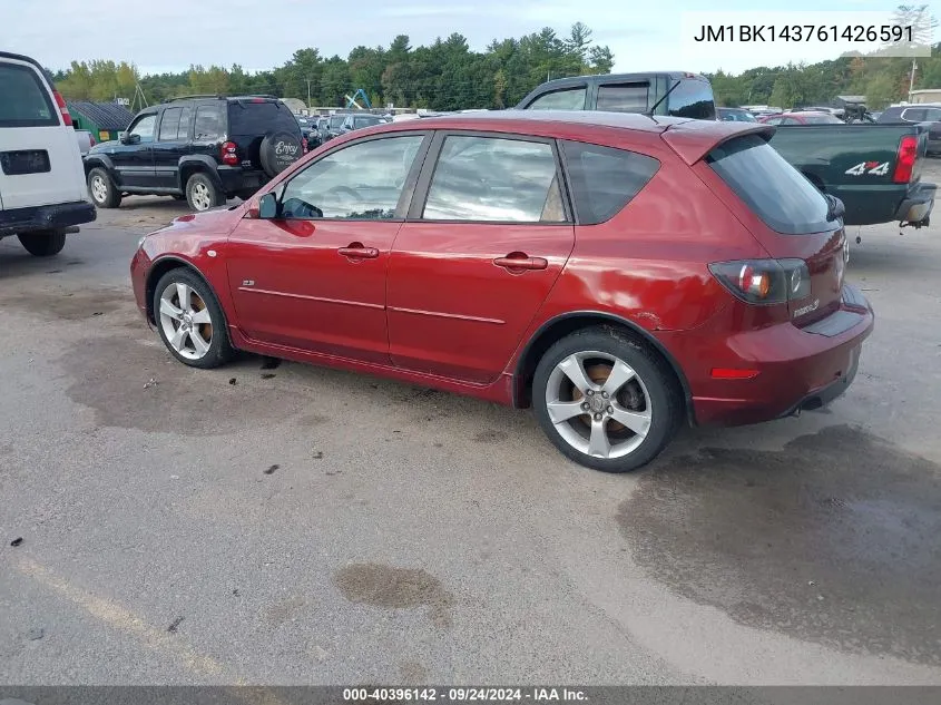 2006 Mazda Mazda3 S VIN: JM1BK143761426591 Lot: 40396142