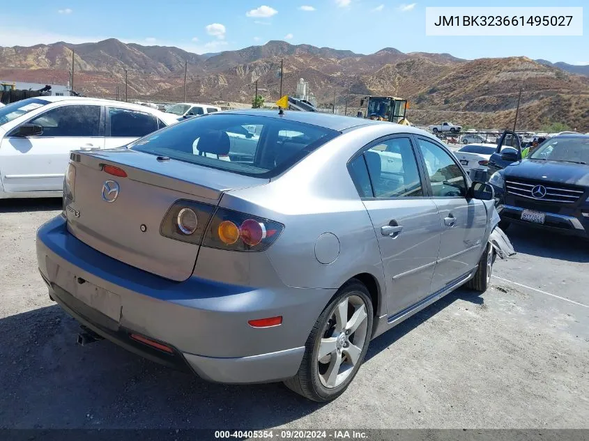 2006 Mazda Mazda3 S Grand Touring VIN: JM1BK323661495027 Lot: 40405354