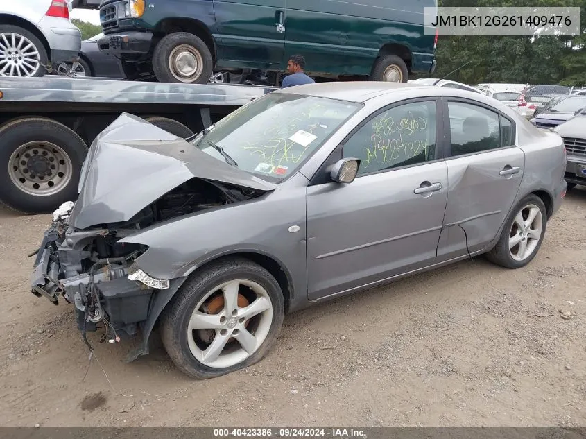 2006 Mazda Mazda3 I VIN: JM1BK12G261409476 Lot: 40423386