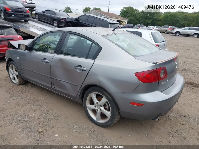 2006 Mazda Mazda3 I VIN: JM1BK12G261409476 Lot: 40423386