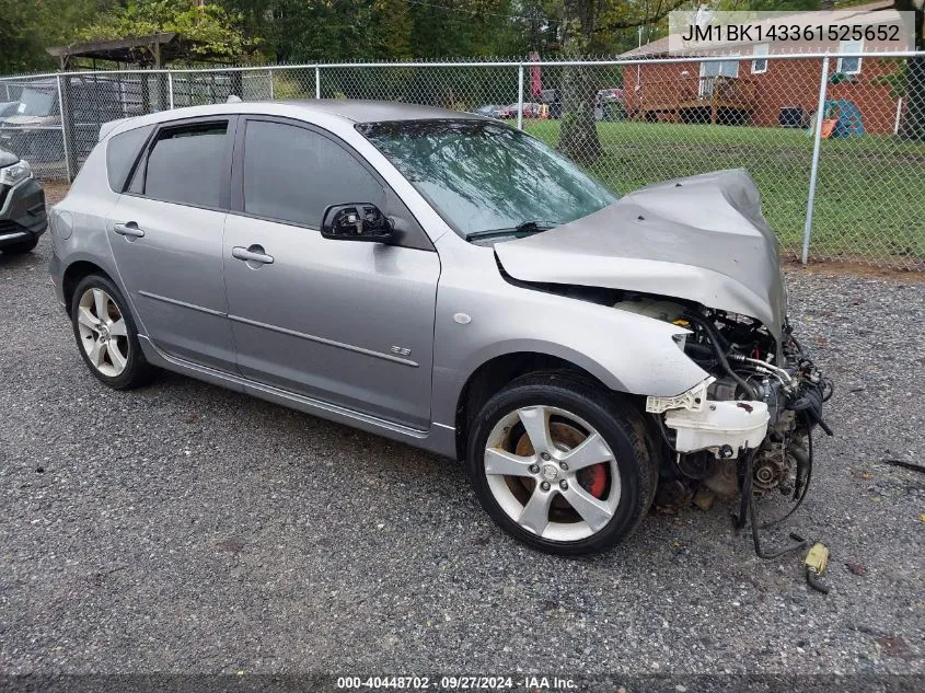 2006 Mazda 3 Hatchback VIN: JM1BK143361525652 Lot: 40448702