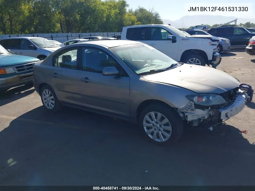 2006 Mazda 3 I VIN: JM1BK12F461531330 Lot: 40458741