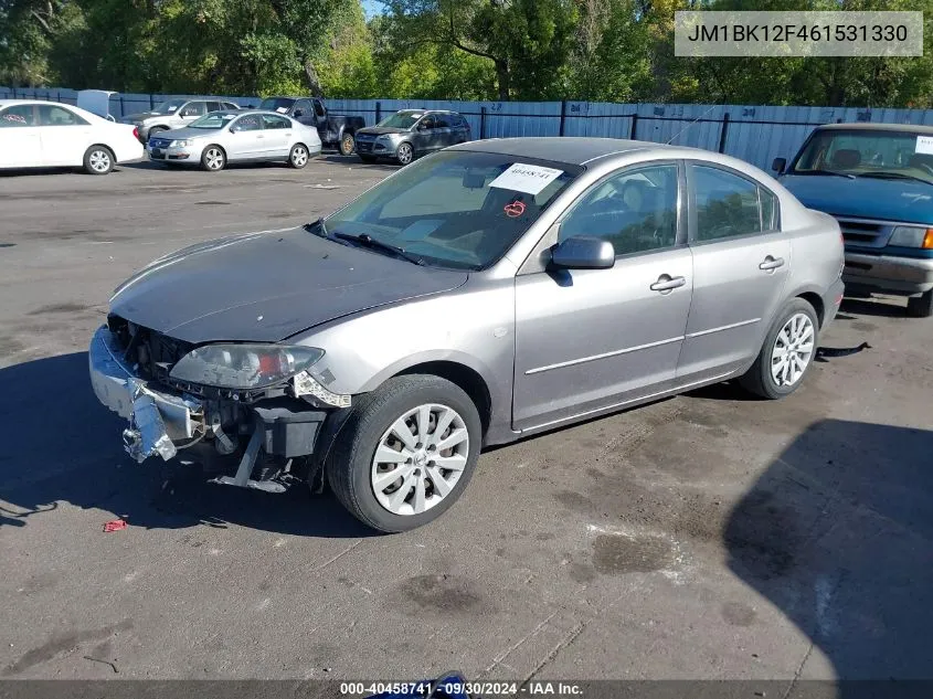 2006 Mazda 3 I VIN: JM1BK12F461531330 Lot: 40458741