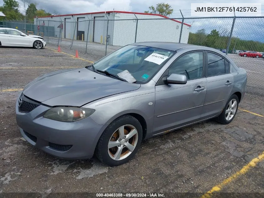 2006 Mazda Mazda3 I VIN: JM1BK12F761425762 Lot: 40463388