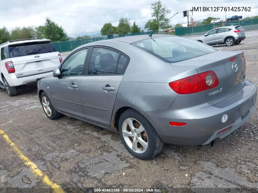 JM1BK12F761425762 2006 Mazda Mazda3 I