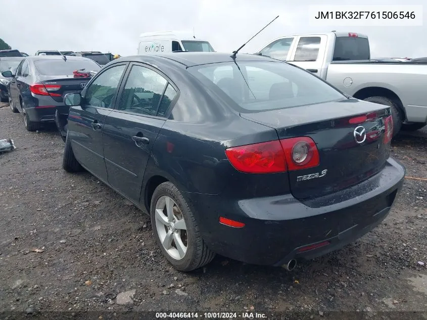 2006 Mazda Mazda3 I VIN: JM1BK32F761506546 Lot: 40466414