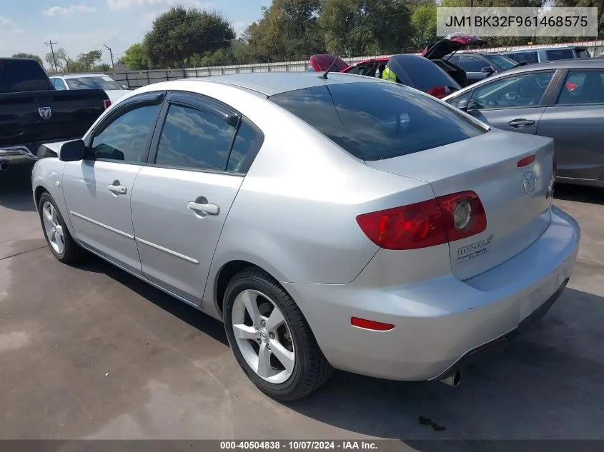 2006 Mazda Mazda3 I VIN: JM1BK32F961468575 Lot: 40504838