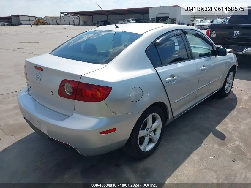 2006 Mazda Mazda3 I VIN: JM1BK32F961468575 Lot: 40504838