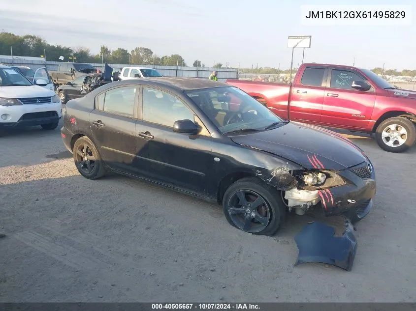 2006 Mazda Mazda3 I VIN: JM1BK12GX61495829 Lot: 40505657