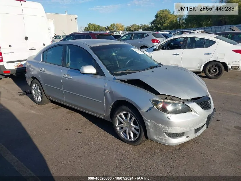 2006 Mazda Mazda3 I VIN: JM1BK12F561449283 Lot: 40520833