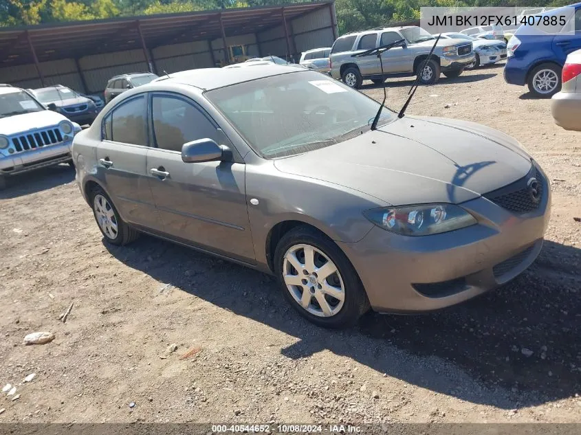 2006 Mazda Mazda3 I VIN: JM1BK12FX61407885 Lot: 40544652