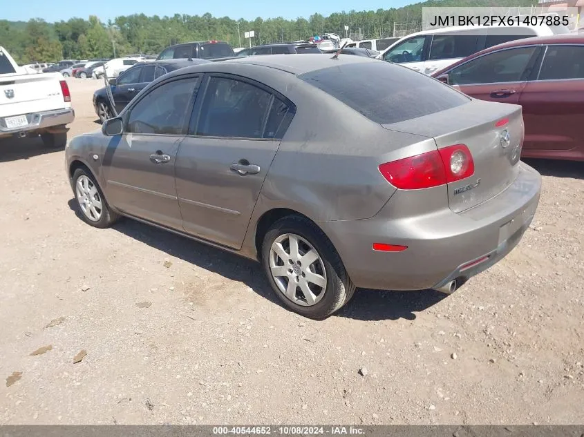 2006 Mazda Mazda3 I VIN: JM1BK12FX61407885 Lot: 40544652