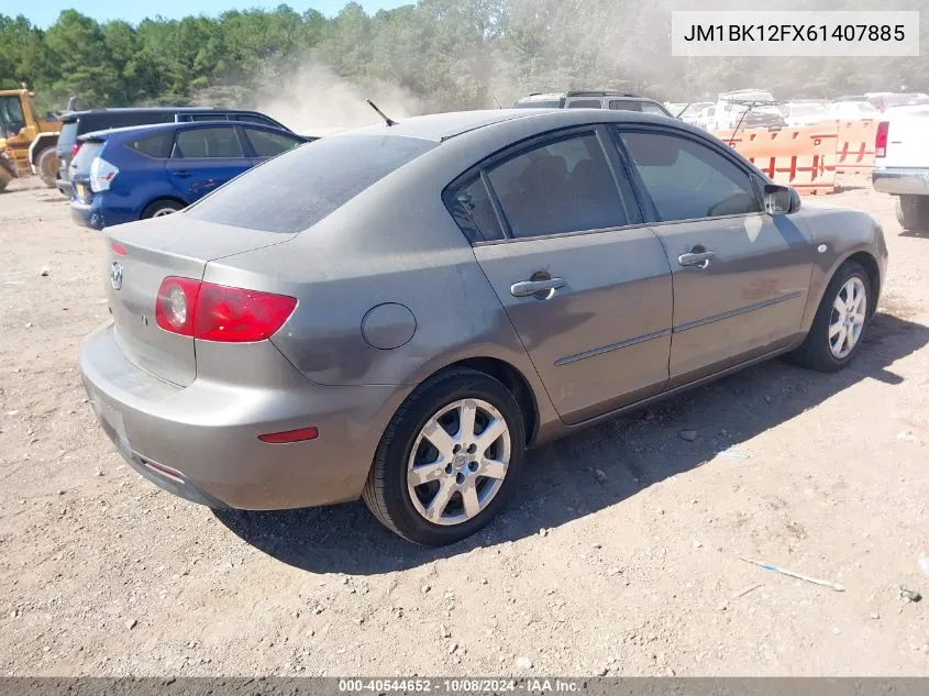 2006 Mazda Mazda3 I VIN: JM1BK12FX61407885 Lot: 40544652