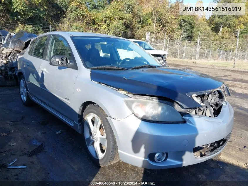 2006 Mazda Mazda3 S VIN: JM1BK143561516919 Lot: 40646549