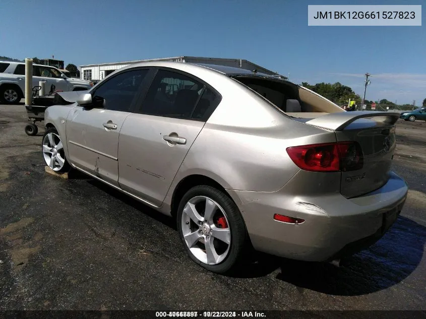 2006 Mazda Mazda3 I VIN: JM1BK12G661527823 Lot: 40668897