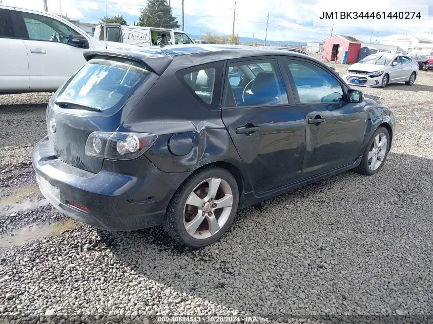 2006 Mazda Mazda3 S Grand Touring VIN: JM1BK344461440274 Lot: 40694543