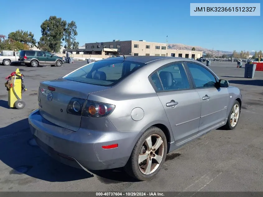 2006 Mazda Mazda3 S Touring VIN: JM1BK323661512327 Lot: 40737604