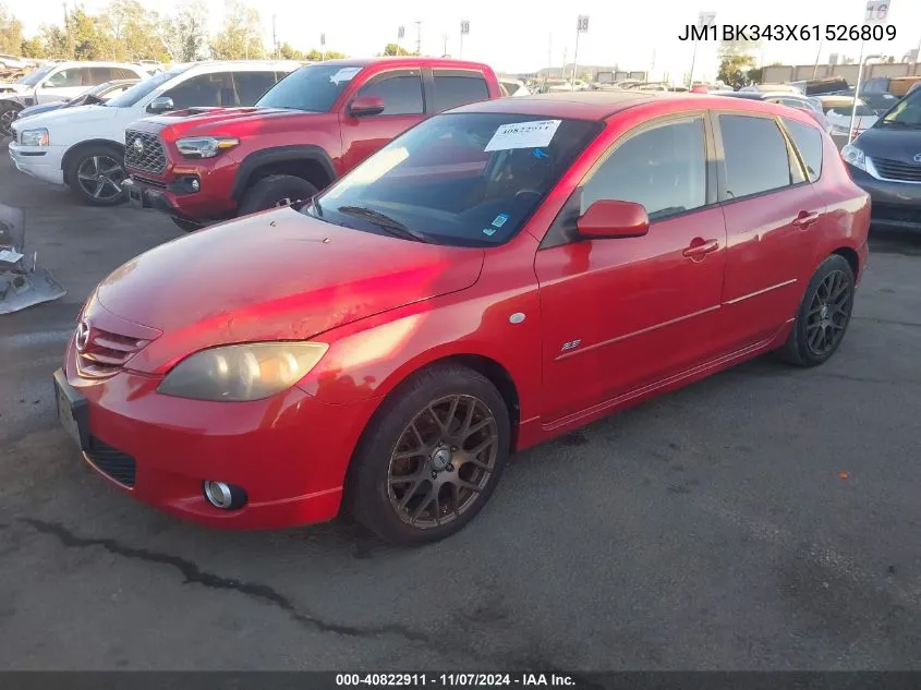 2006 Mazda Mazda3 S Touring VIN: JM1BK343X61526809 Lot: 40822911