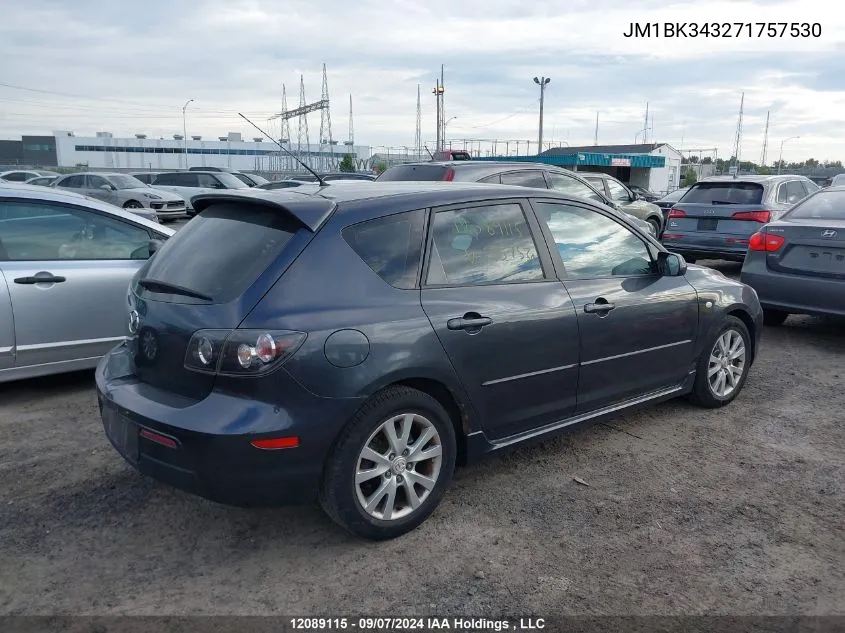 JM1BK343271757530 2007 Mazda Mazda3