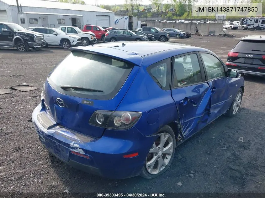 JM1BK143871747850 2007 Mazda Mazda3 S Sport