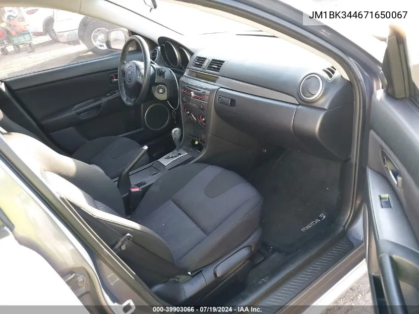 JM1BK344671650067 2007 Mazda Mazda3 S Touring