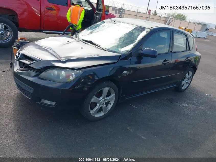 2007 Mazda Mazda3 S Grand Touring/S Touring VIN: JM1BK343571657096 Lot: 40041552