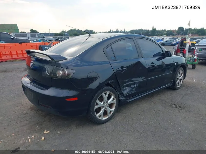 JM1BK323871769829 2007 Mazda Mazda3 S Touring