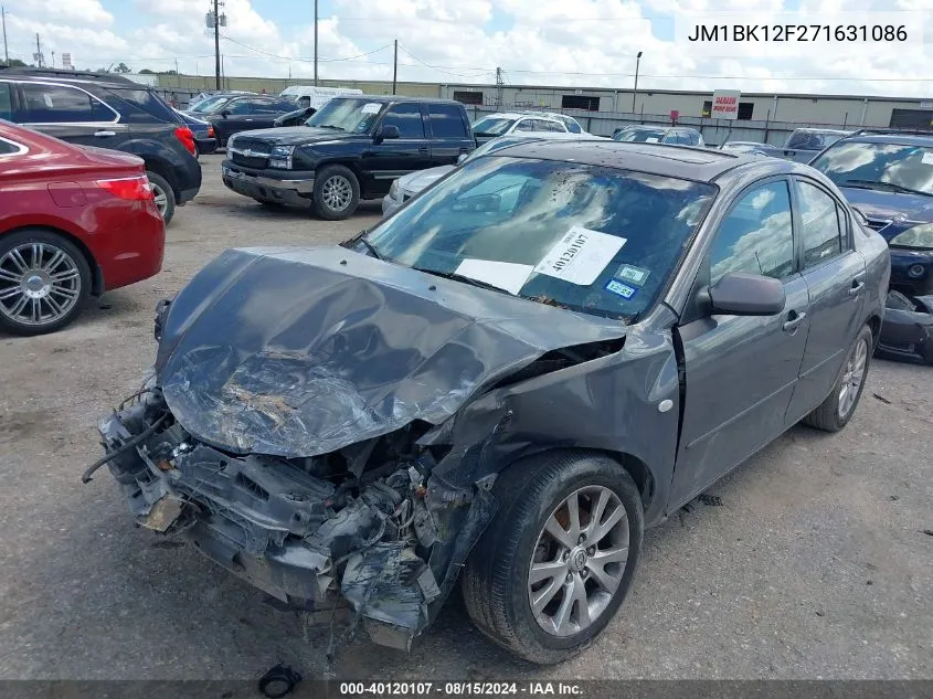 JM1BK12F271631086 2007 Mazda Mazda3 I