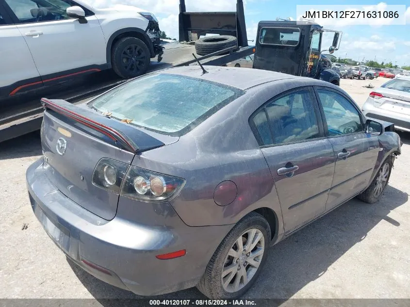 JM1BK12F271631086 2007 Mazda Mazda3 I