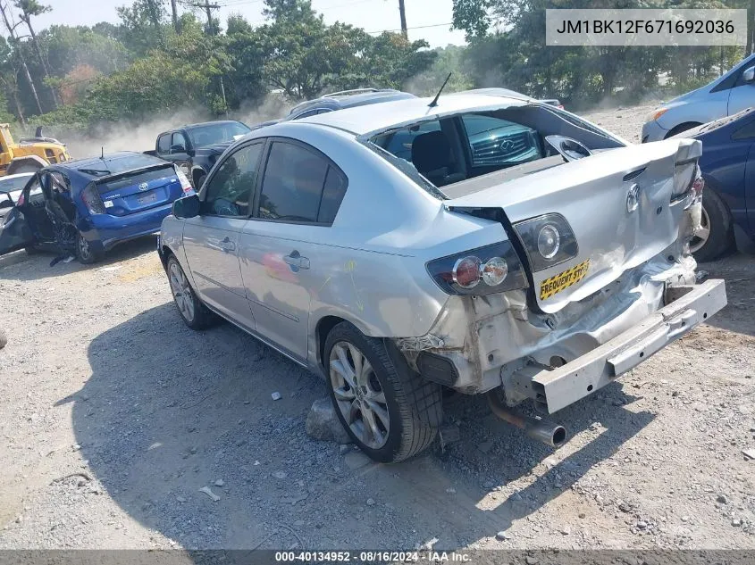 JM1BK12F671692036 2007 Mazda Mazda3 I Sport