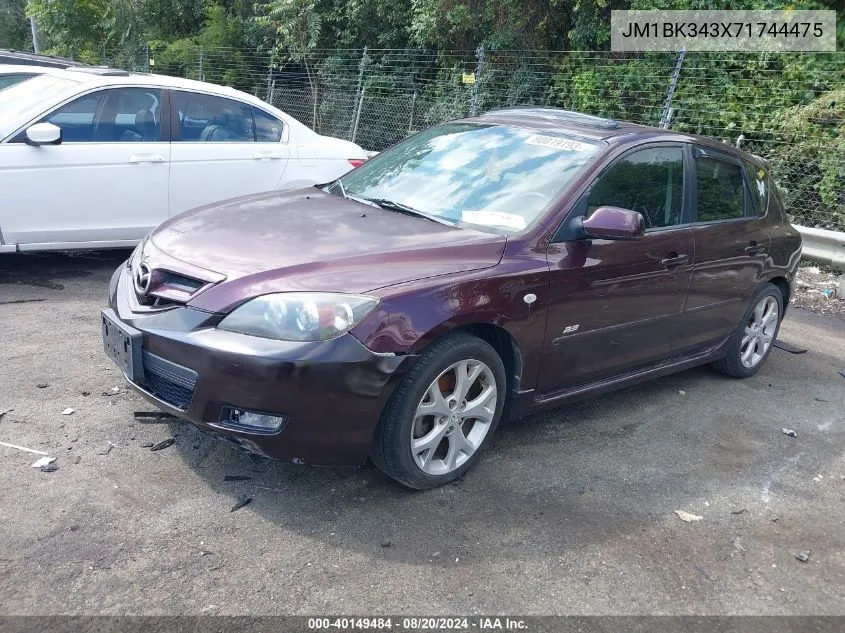 JM1BK343X71744475 2007 Mazda Mazda3 S Grand Touring