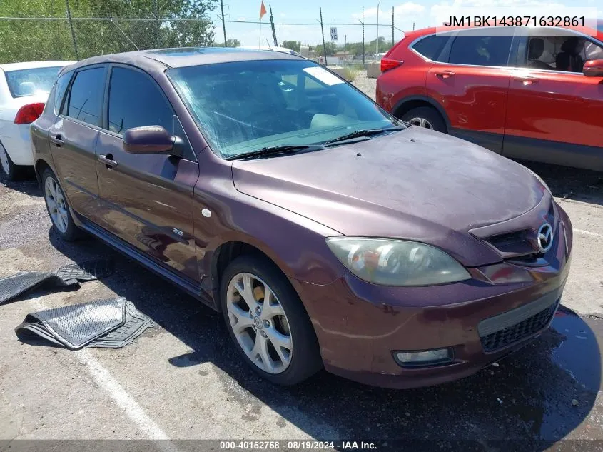 2007 Mazda Mazda3 S Sport VIN: JM1BK143871632861 Lot: 40152758