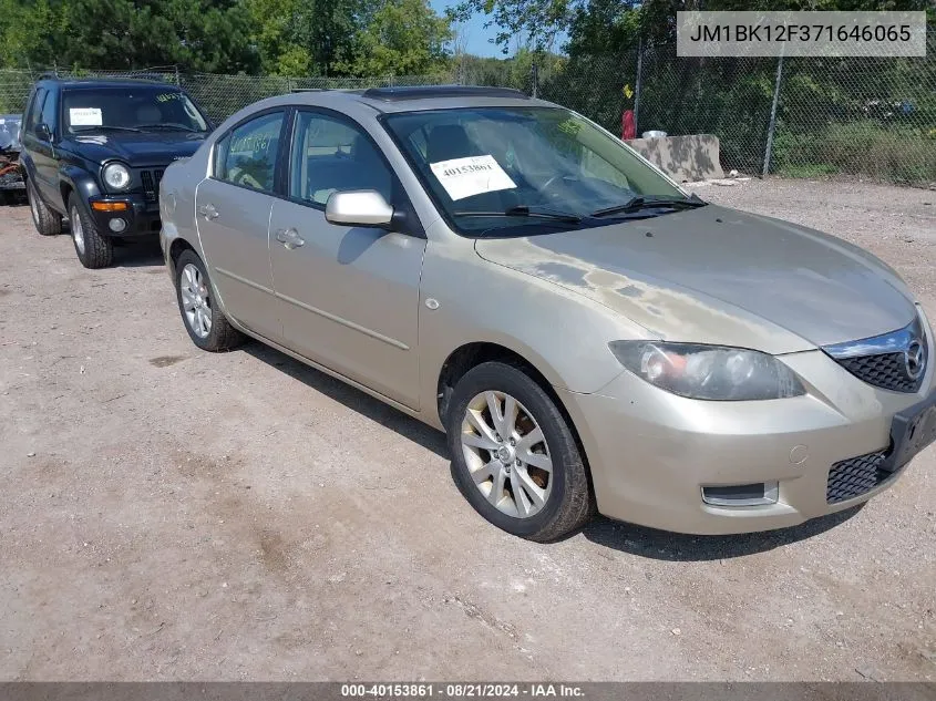 2007 Mazda Mazda3 I VIN: JM1BK12F371646065 Lot: 40153861