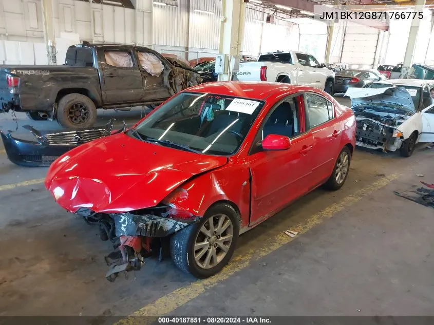 2007 Mazda Mazda3 I VIN: JM1BK12G871766775 Lot: 40187851