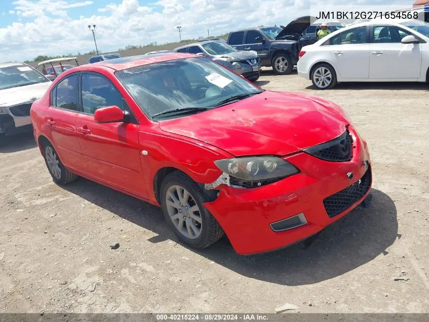 2007 Mazda Mazda3 I VIN: JM1BK12G271654568 Lot: 40215224