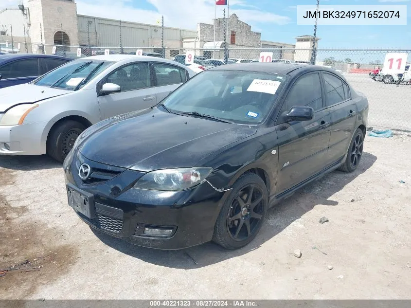 2007 Mazda Mazda3 S Grand Touring VIN: JM1BK324971652074 Lot: 40221323