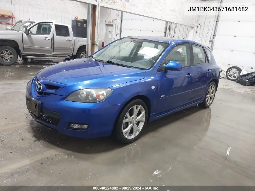 2007 Mazda Mazda3 S Touring VIN: JM1BK343671681682 Lot: 40224882