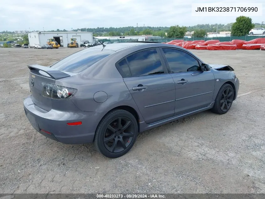 JM1BK323871706990 2007 Mazda Mazda3 S Grand Touring