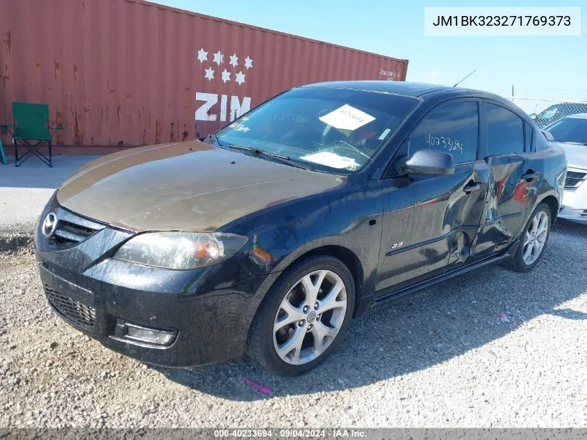 2007 Mazda Mazda3 S Grand Touring VIN: JM1BK323271769373 Lot: 40233694