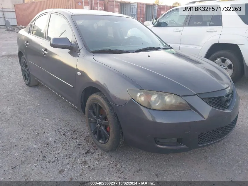 2007 Mazda Mazda3 I VIN: JM1BK32F571732263 Lot: 40236823