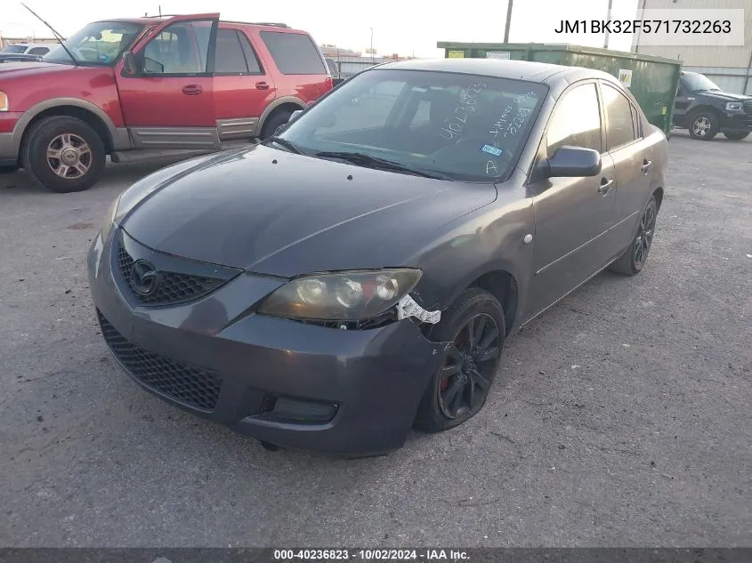 2007 Mazda Mazda3 I VIN: JM1BK32F571732263 Lot: 40236823